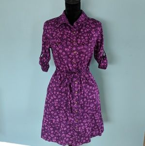 Floral 3/4 Sleeve Dress